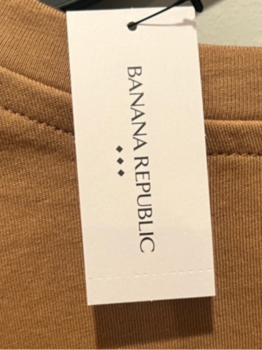 Banana Republic Women’s Tan Brown Henley Short Sleeve Shirt Size XL NWT - Picture 8 of 10
